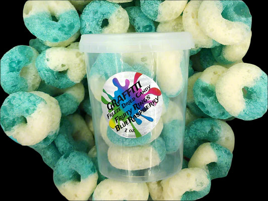 Fruity Rings - Blue Raspberry Freeze Dried Candy