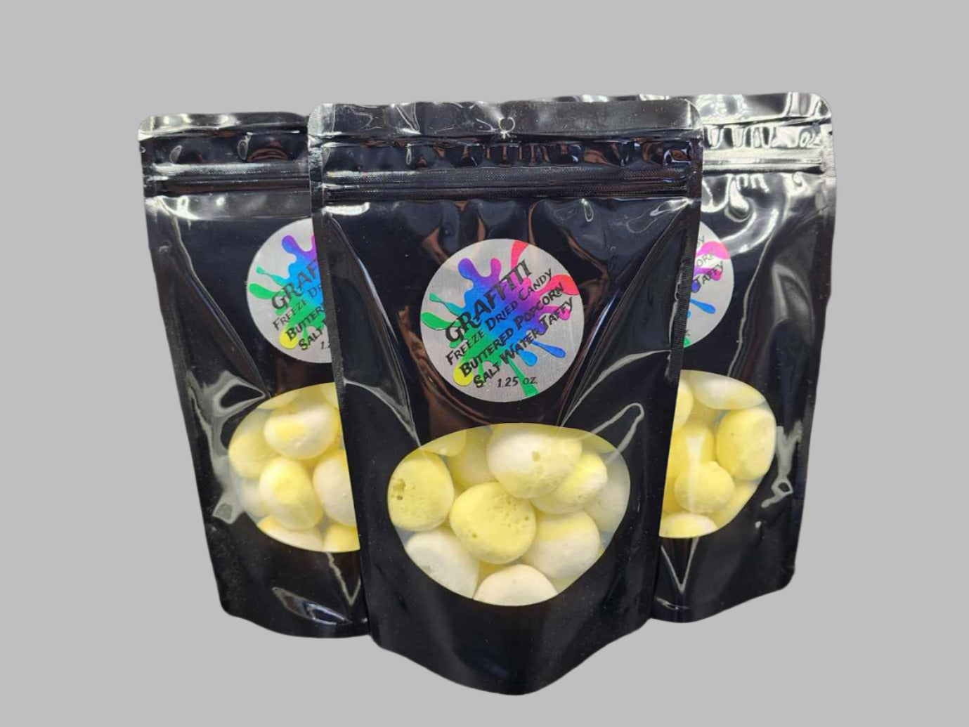 Buttered Popcorn Salt Water Taffy Freeze Dried Candy