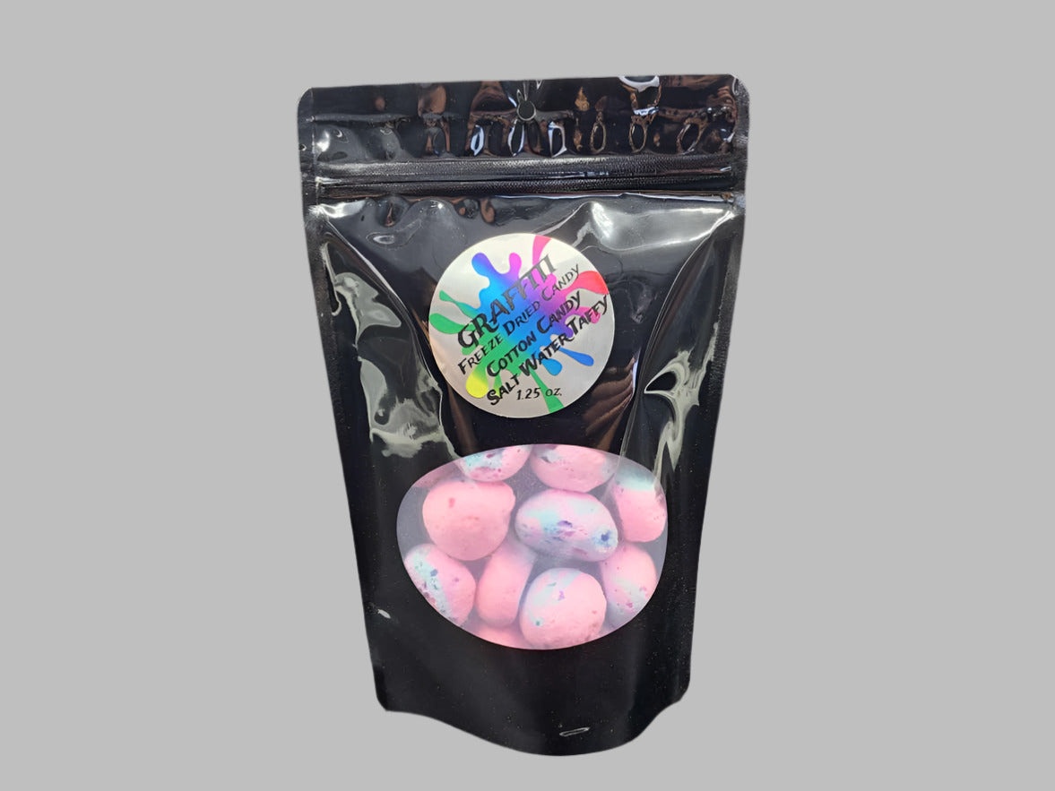 Cotton Candy Salt Water Taffy Freeze Dried Candy