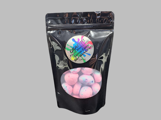 Cotton Candy Salt Water Taffy Freeze Dried Candy