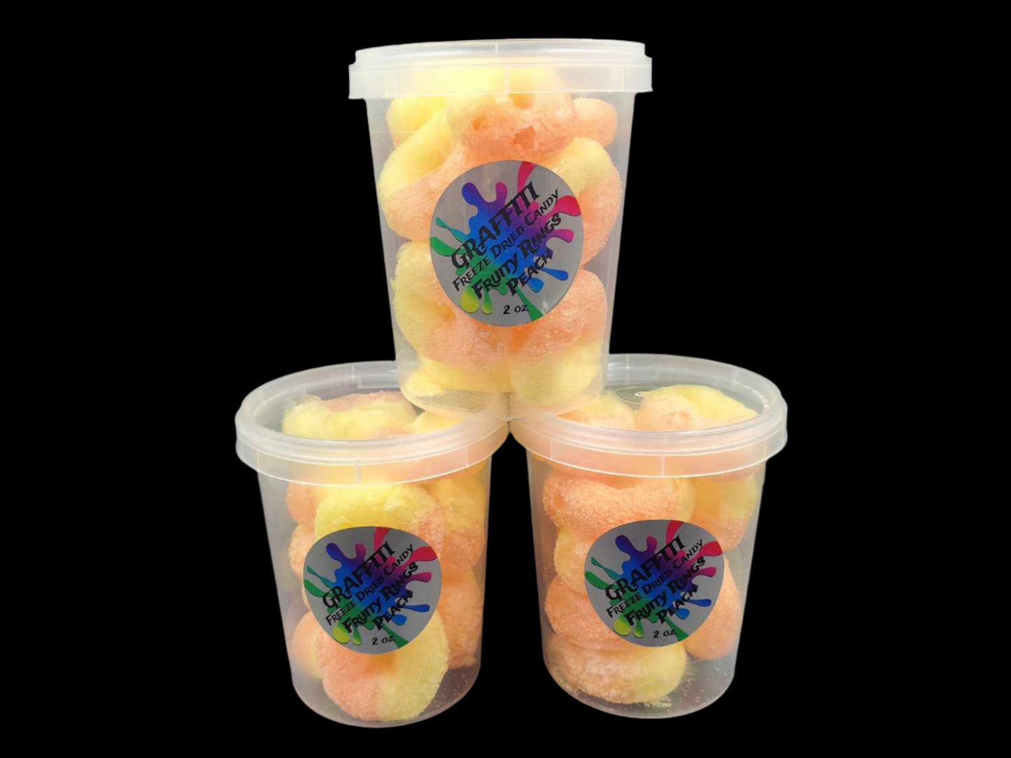 Fruity Rings - Peach Freeze Dried Candy