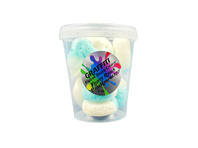 Blue Raspberry Rings Freeze Dried Candy – Graffiti Snacks LLC